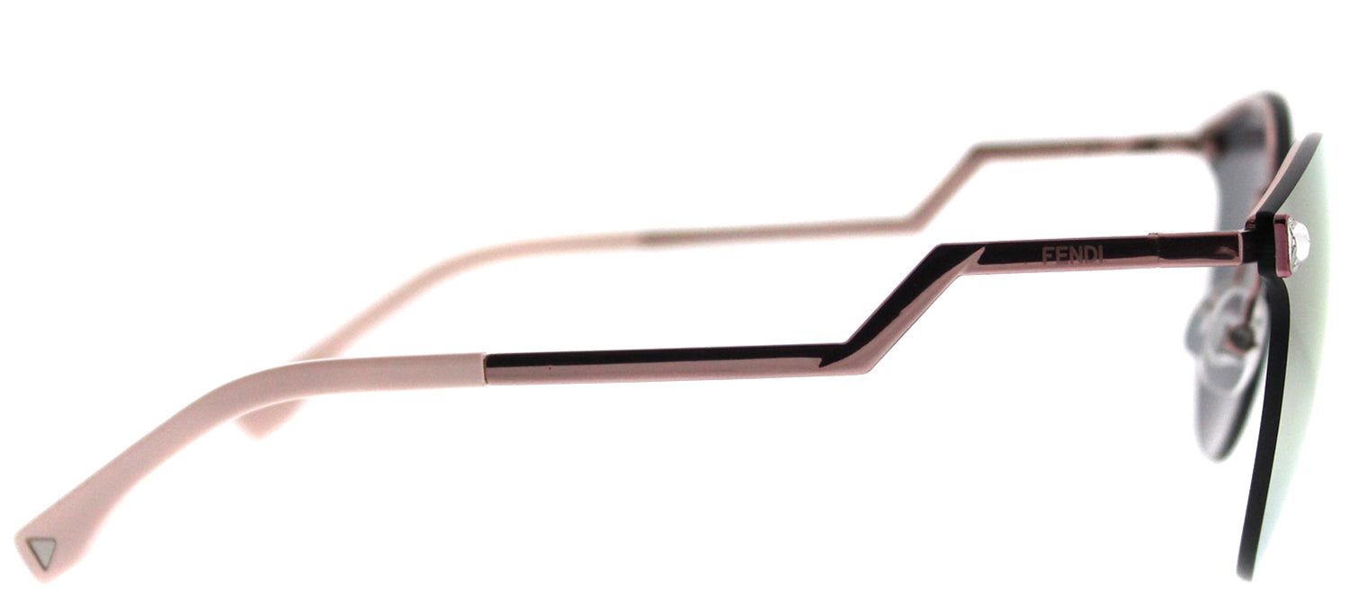 Fendi FF 0040 35J 0J Fashion Metal Pink Sunglasses with Rose Gold Mirror Lens sold by Gaffos product image thumbnail 3
