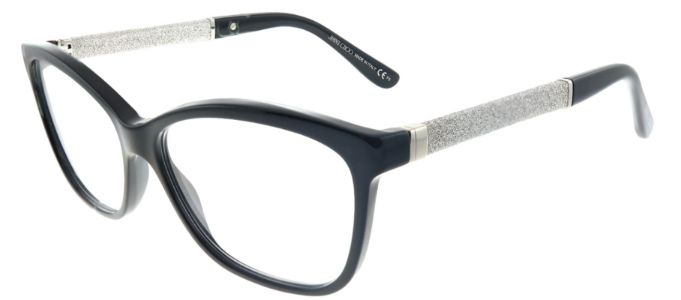 Jimmy Choo JC 105 FA3 Square Plastic Black Eyeglasses with Demo Lens sold by Gaffos