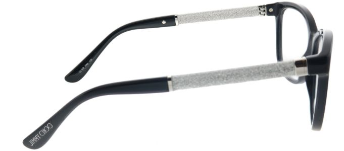 Jimmy Choo JC 105 FA3 Square Plastic Black Eyeglasses with Demo Lens sold by Gaffos