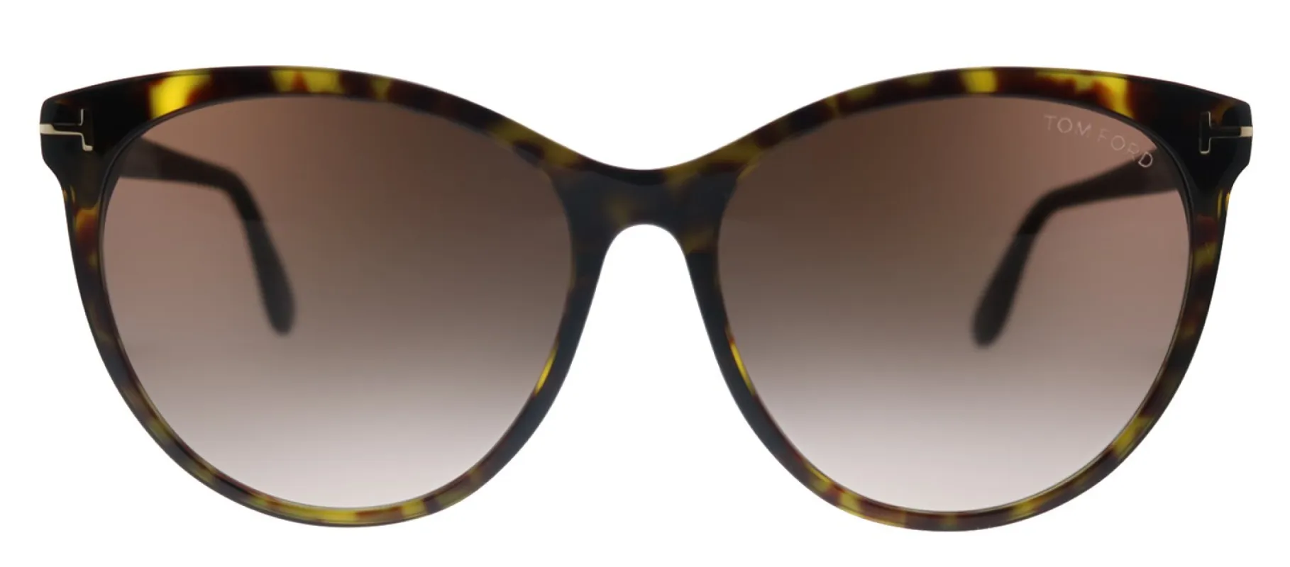 Tom Ford Maxim TF 787 52F Cat-Eye Plastic Shiny Dark Havana Sunglasses with Brown Gradient Lens sold by Gaffos