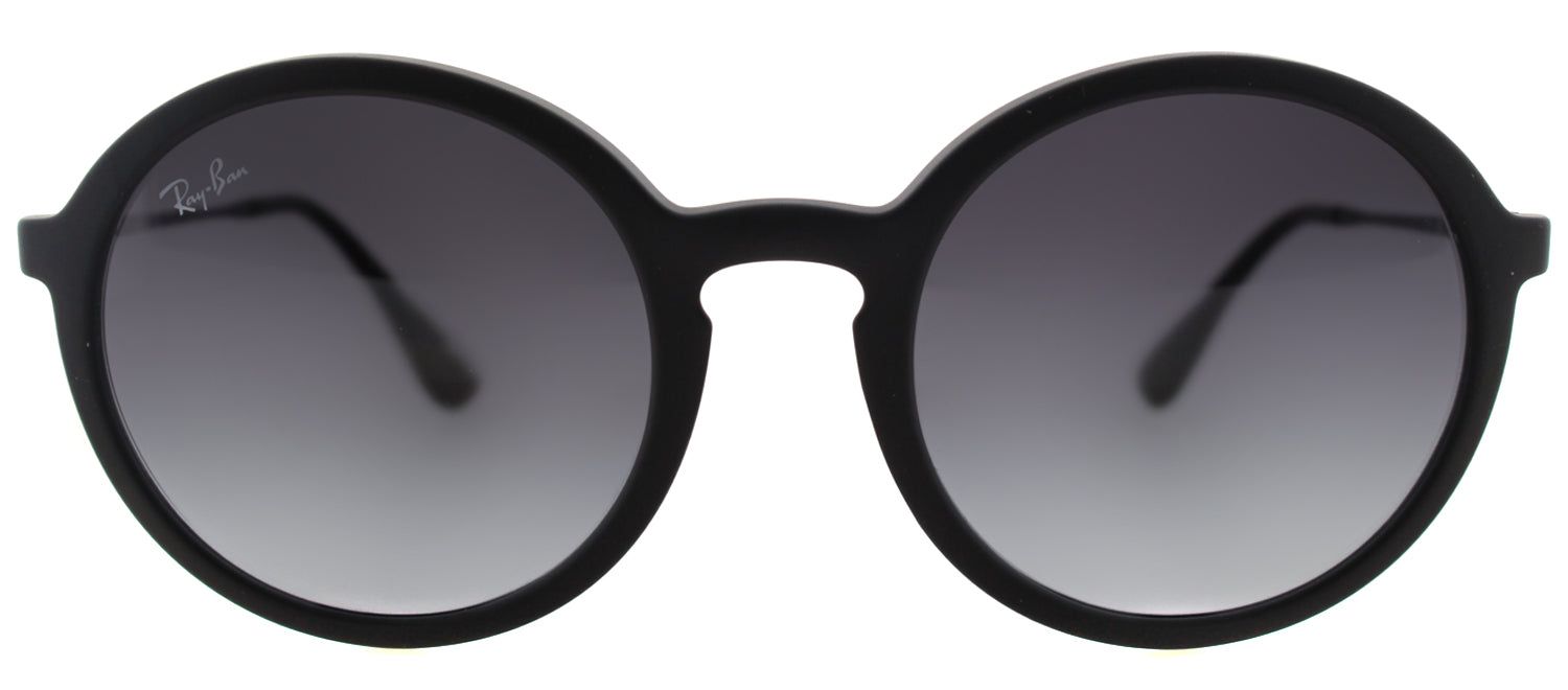 Ray-Ban RB 4222 622/8G Round Plastic Black Sunglasses with Grey Gradient Lens sold by Gaffos