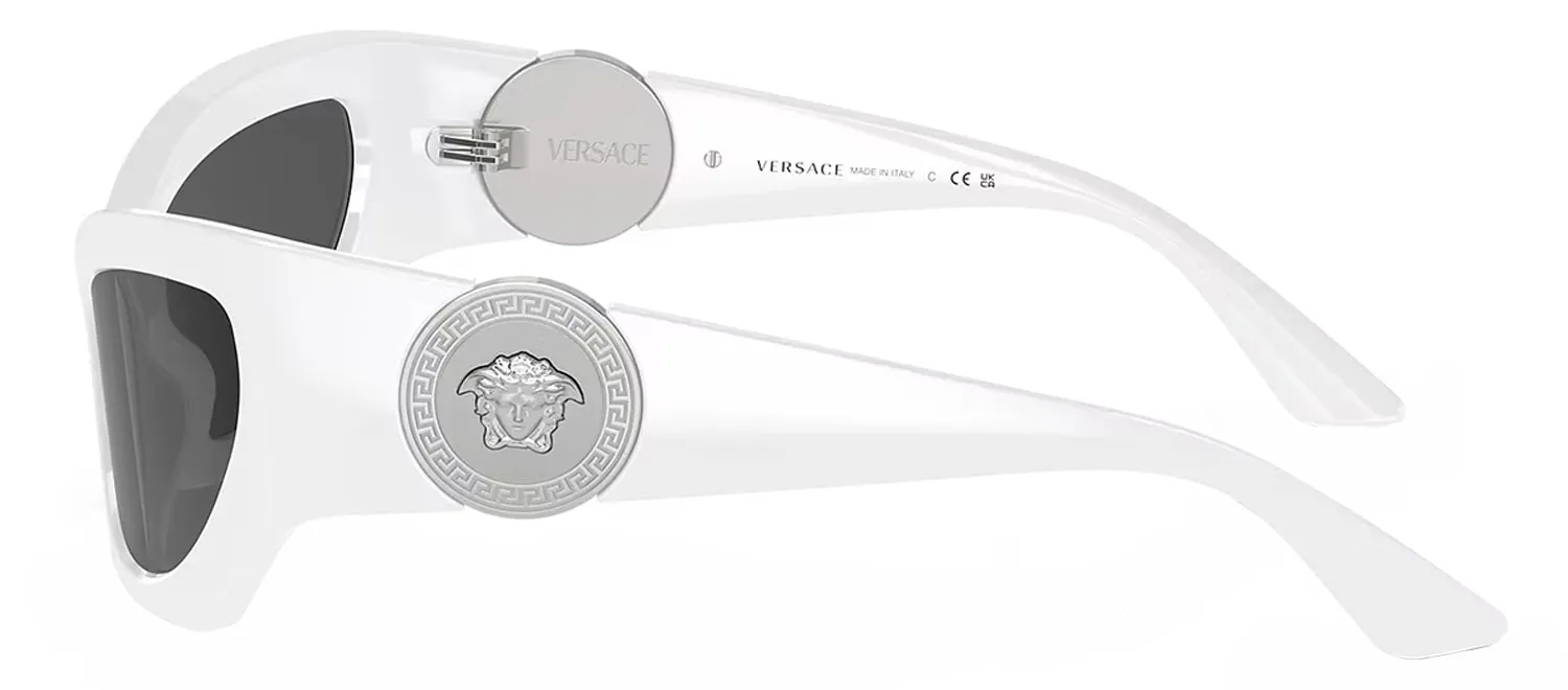 Versace VE 4450 314/87 Cat-Eye Plastic White Sunglasses with Grey Lens sold by Gaffos product image thumbnail 3