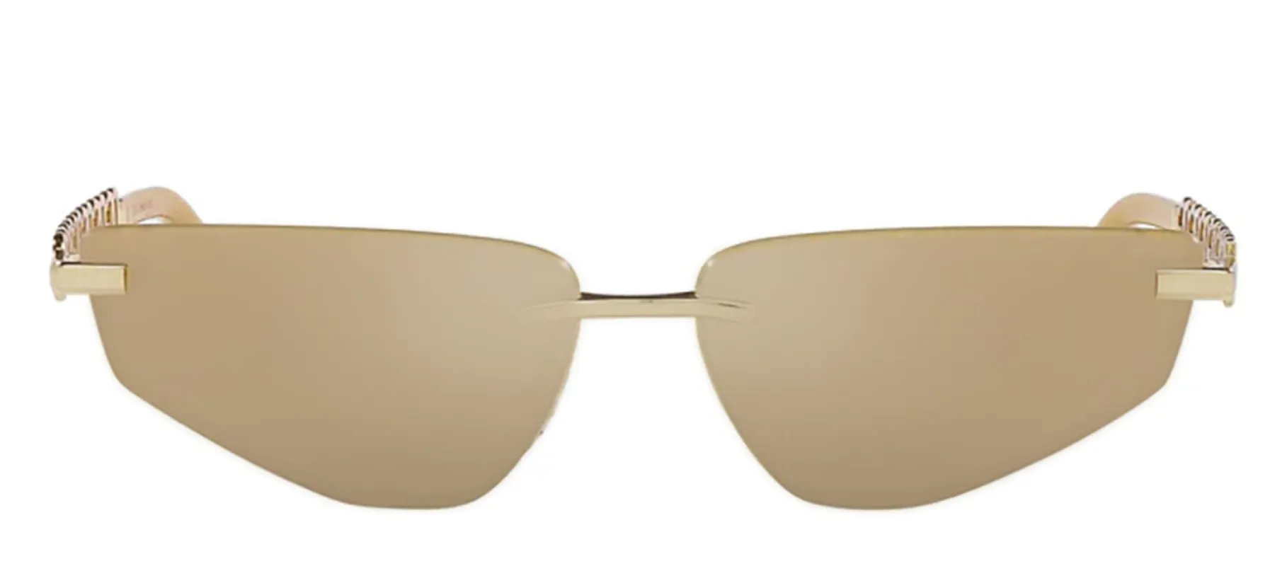 Dolce & Gabbana ACTIVE DG 2301 02/03 Fashion Metal Gold Sunglasses with Gold Mirror Lens sold by Gaffos