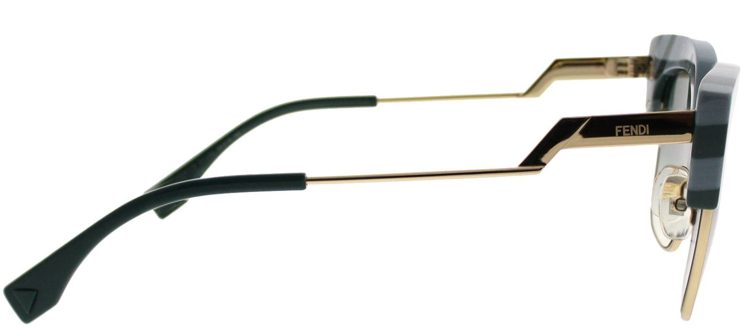 Fendi FF 0241 MVU 9K Square Plastic Blue Sunglasses with Grey Gradient Lens sold by Gaffos product image thumbnail 3