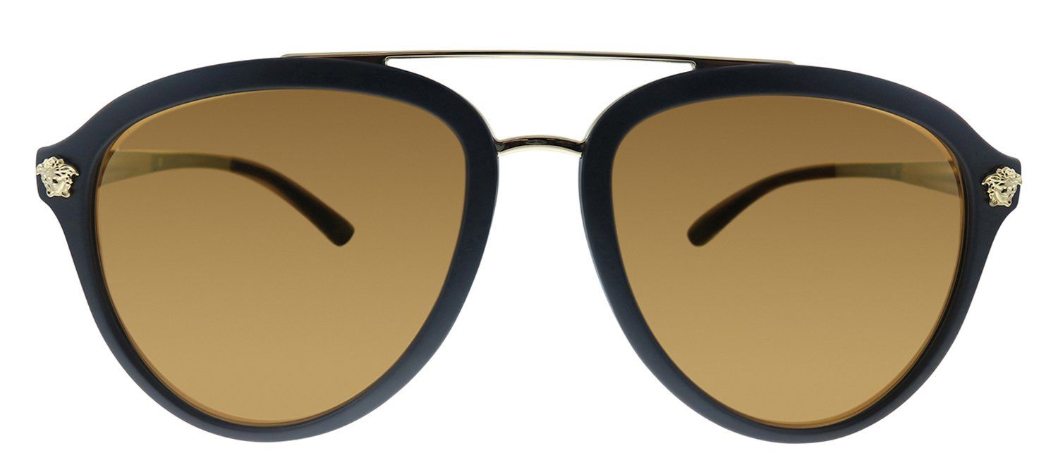 Versace VE 4341 51226H Pilot Metal Black Sunglasses with Gold Gradient Lens sold by Gaffos