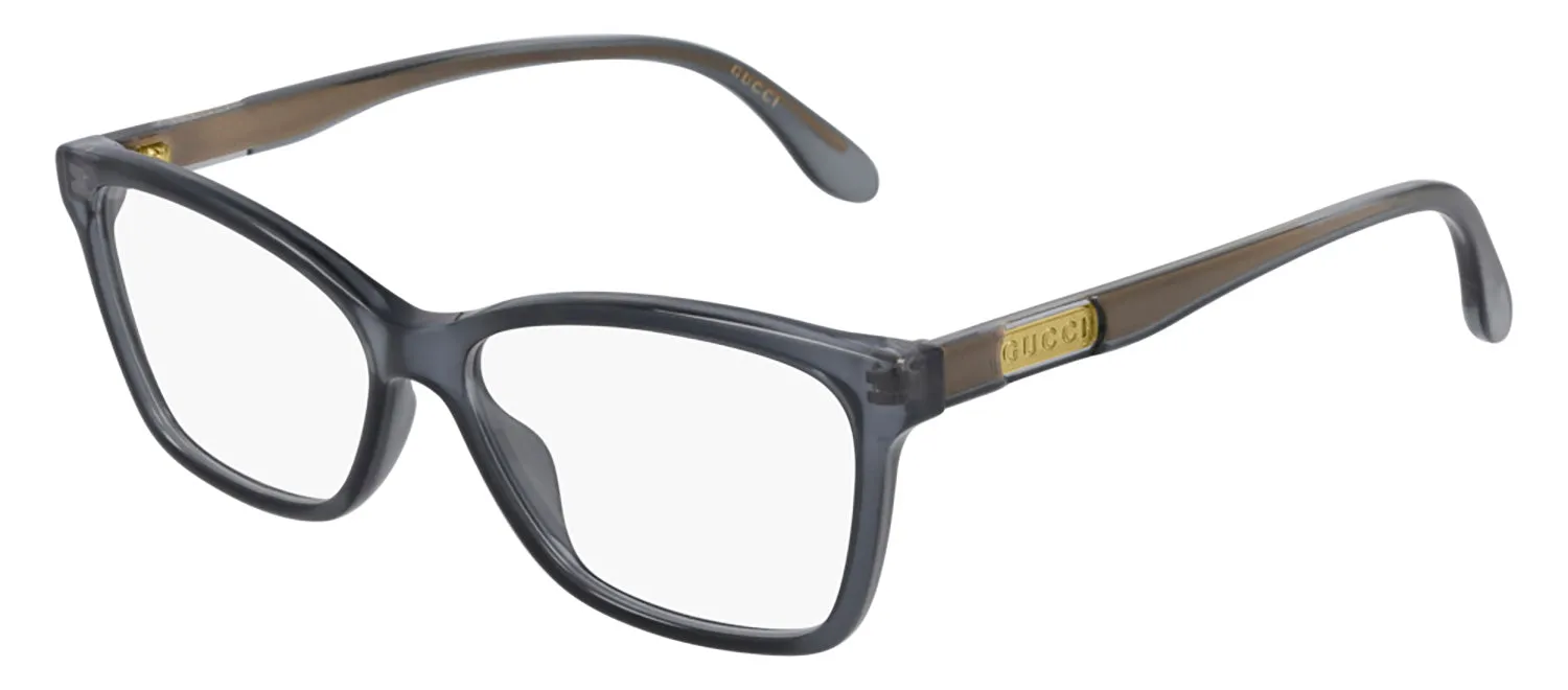 Gucci GG 0792O 001 Rectangle Acetate Grey Eyeglasses with Demo Lens sold by Gaffos