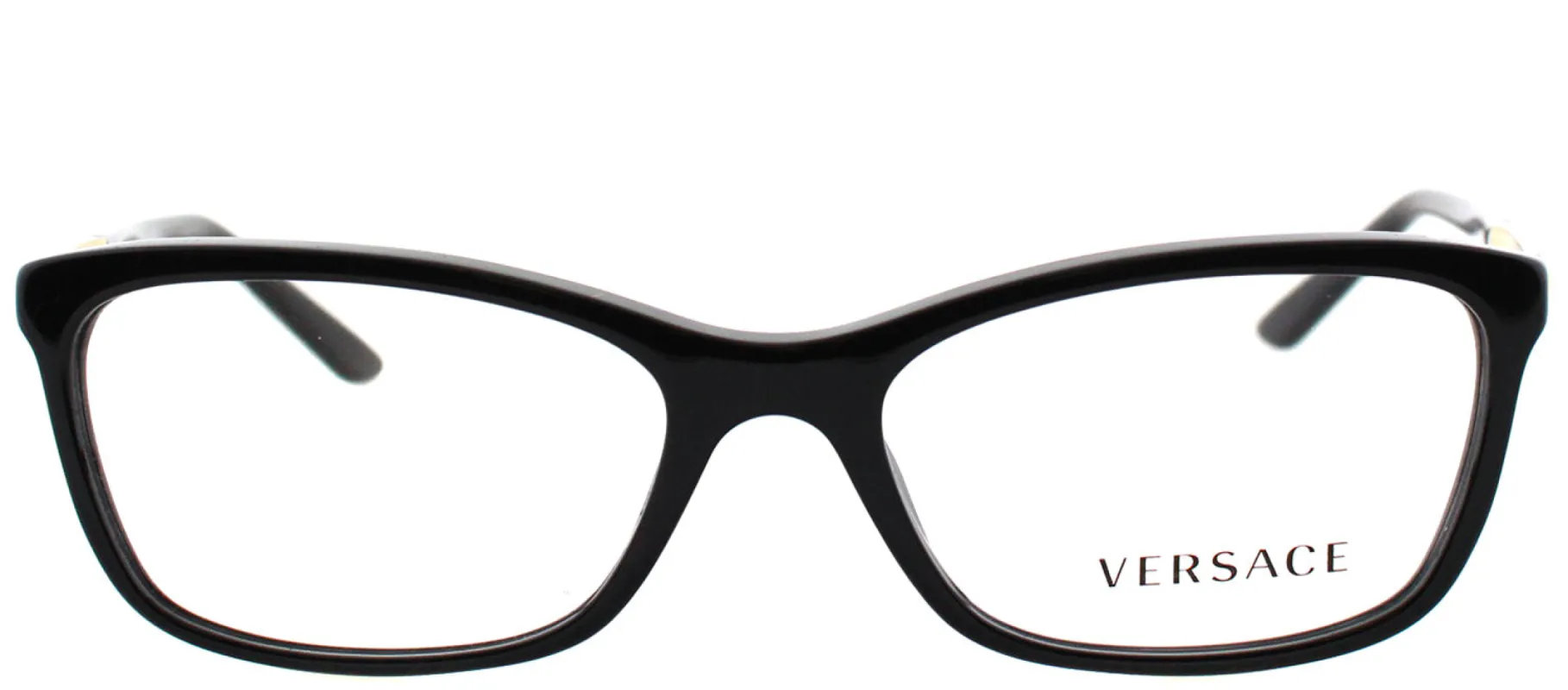Versace VE 3186 GB1 Rectangle Plastic Black Eyeglasses with Demo Lens sold by Gaffos