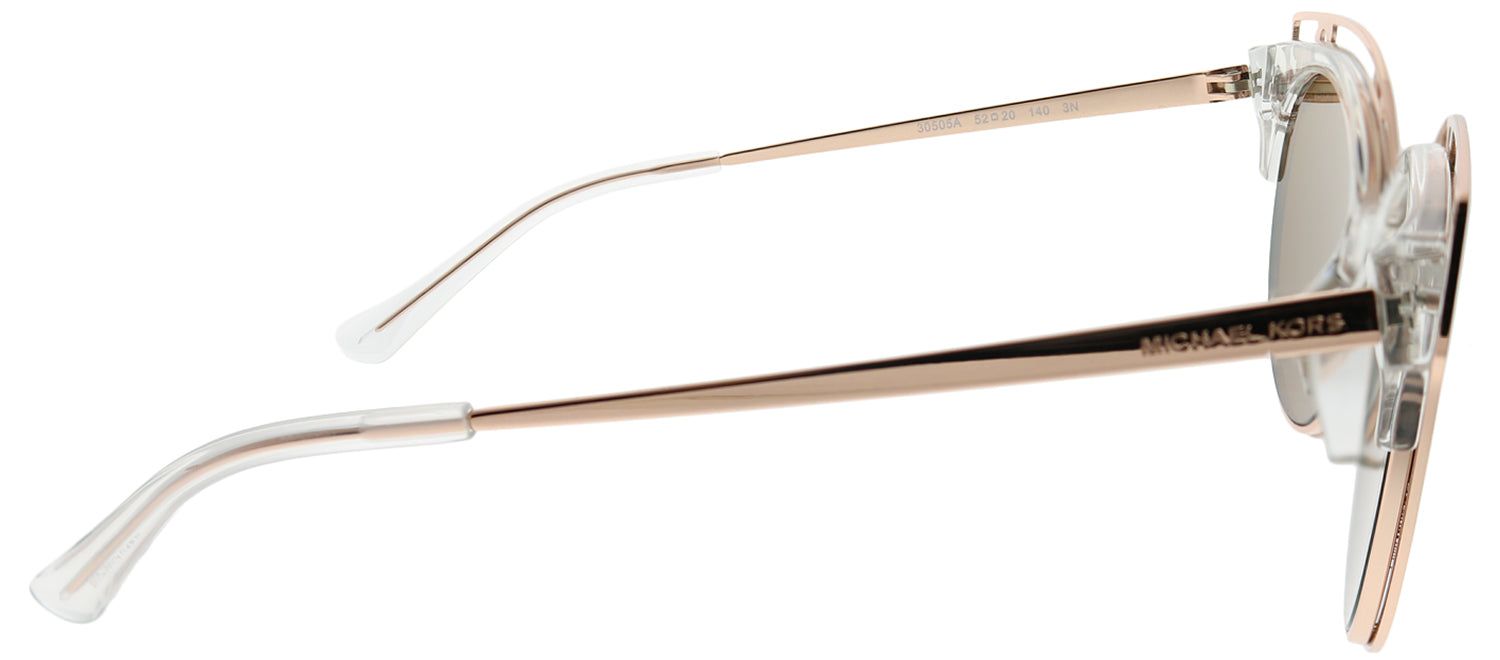 Michael Kors MK 1038 30505A Cat-Eye Metal Gold Sunglasses with Liquid Rose Gold Mirror Lens sold by Gaffos product image thumbnail 3