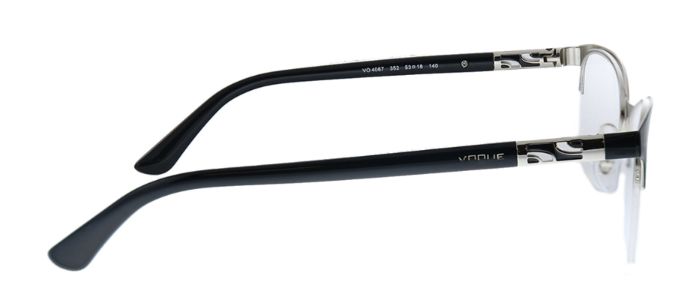 Vogue Eyewear VO 4067 352 Butterfly Metal Black Eyeglasses with Demo Lens sold by Gaffos