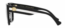 Gucci WEB GG 1300S 004 Square Plastic Black Sunglasses with Grey Gradient Lens sold by Gaffos