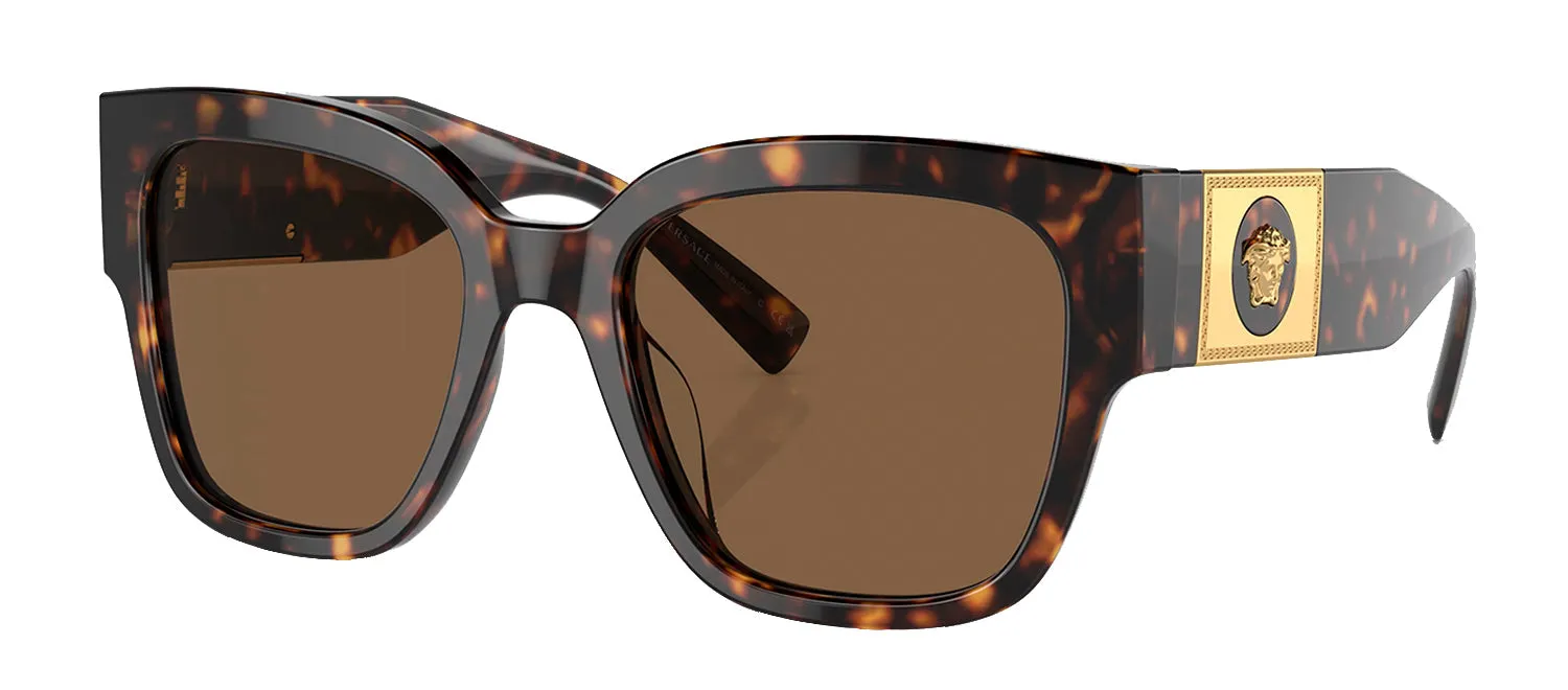 Versace VE 4437U 108/73 Square Plastic Havana Sunglasses with Brown Lens sold by Gaffos product image thumbnail 2