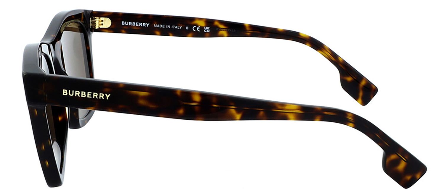Burberry BE 4348 300273 Square Plastic Dark Havana Sunglasses with Dark Brown External treatments Lens sold by Gaffos product image thumbnail 3