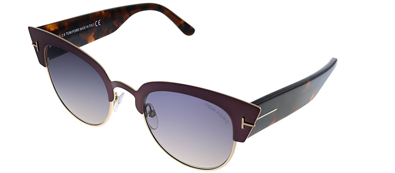 Tom Ford TF 607 74B Cat-Eye Metal Pink Sunglasses with Purple Gradient Lens sold by Gaffos product image thumbnail 2