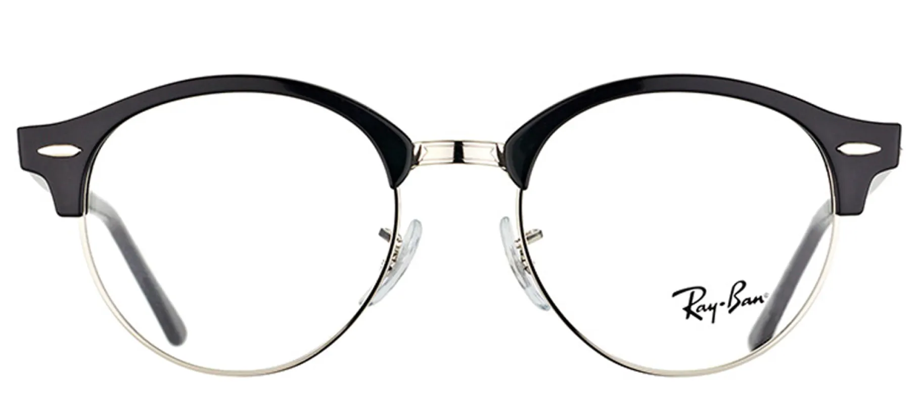 Ray-Ban Clubround RX 4246V 2000 Clubmaster Plastic Black Eyeglasses with Demo Lens sold by Gaffos