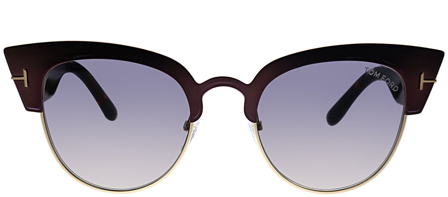 Tom Ford TF 607 74B Cat-Eye Metal Pink Sunglasses with Purple Gradient Lens sold by Gaffos