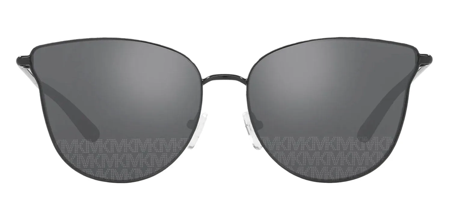 Michael Kors MK 1120 10056G Cat-Eye Metal Black Sunglasses with Grey Mirror Lens sold by Gaffos