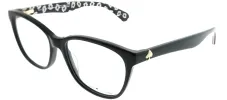 Kate Spade KS Atalina 7RM Cat-Eye Metal Black Eyeglasses with Demo Lens sold by Gaffos