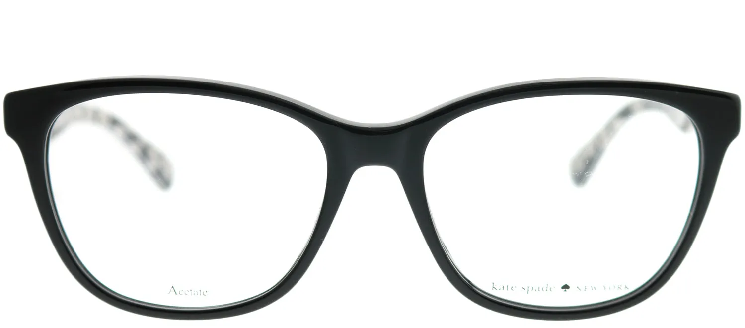 Kate Spade KS Atalina 7RM Cat-Eye Metal Black Eyeglasses with Demo Lens sold by Gaffos