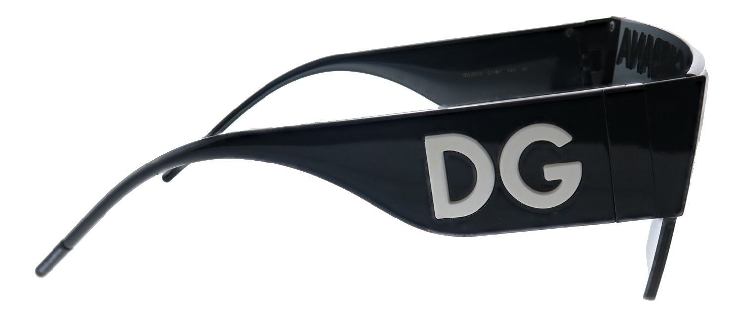 Dolce & Gabbana DG 2233 01/87 Square Metal Black Sunglasses with Grey Gradient Lens sold by Gaffos product image thumbnail 3