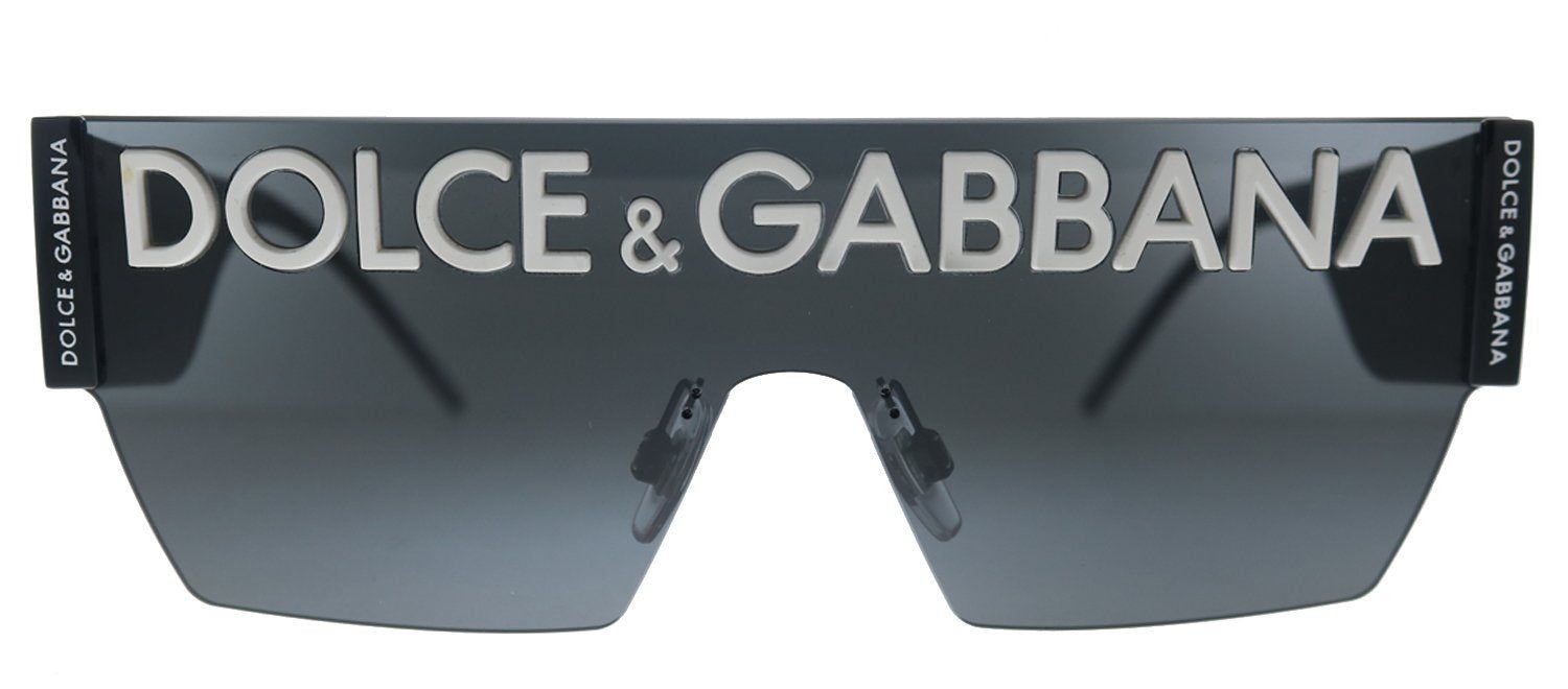Dolce & Gabbana DG 2233 01/87 Square Metal Black Sunglasses with Grey Gradient Lens sold by Gaffos