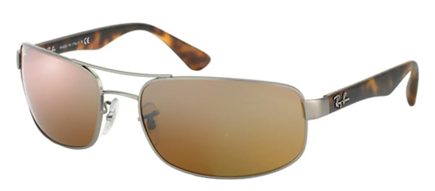 Ray-Ban RB 3445 029/3k Wrap Metal Brown Sunglasses with Brown Lens sold by Gaffos