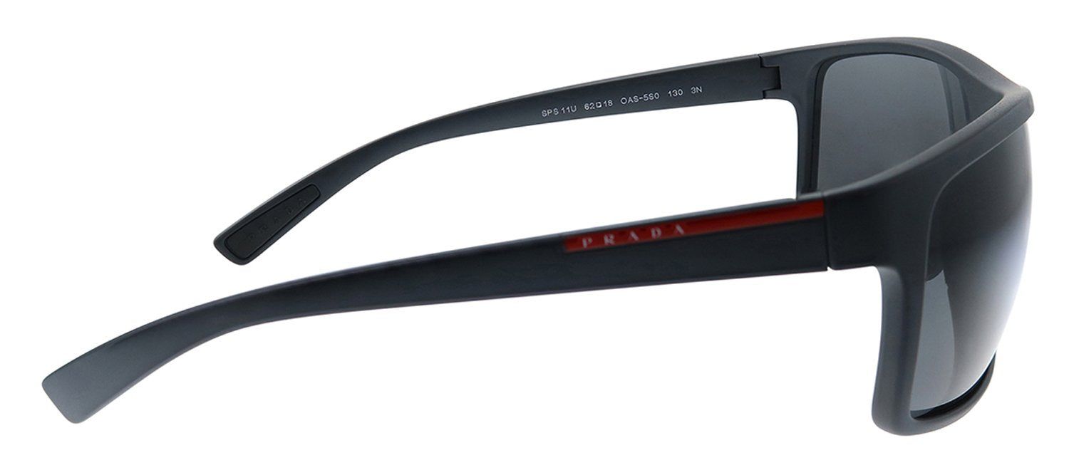 Prada Linea Rossa PS 11US OAS5S0 Rectangle Plastic Grey Sunglasses with Grey Lens sold by Gaffos product image thumbnail 3