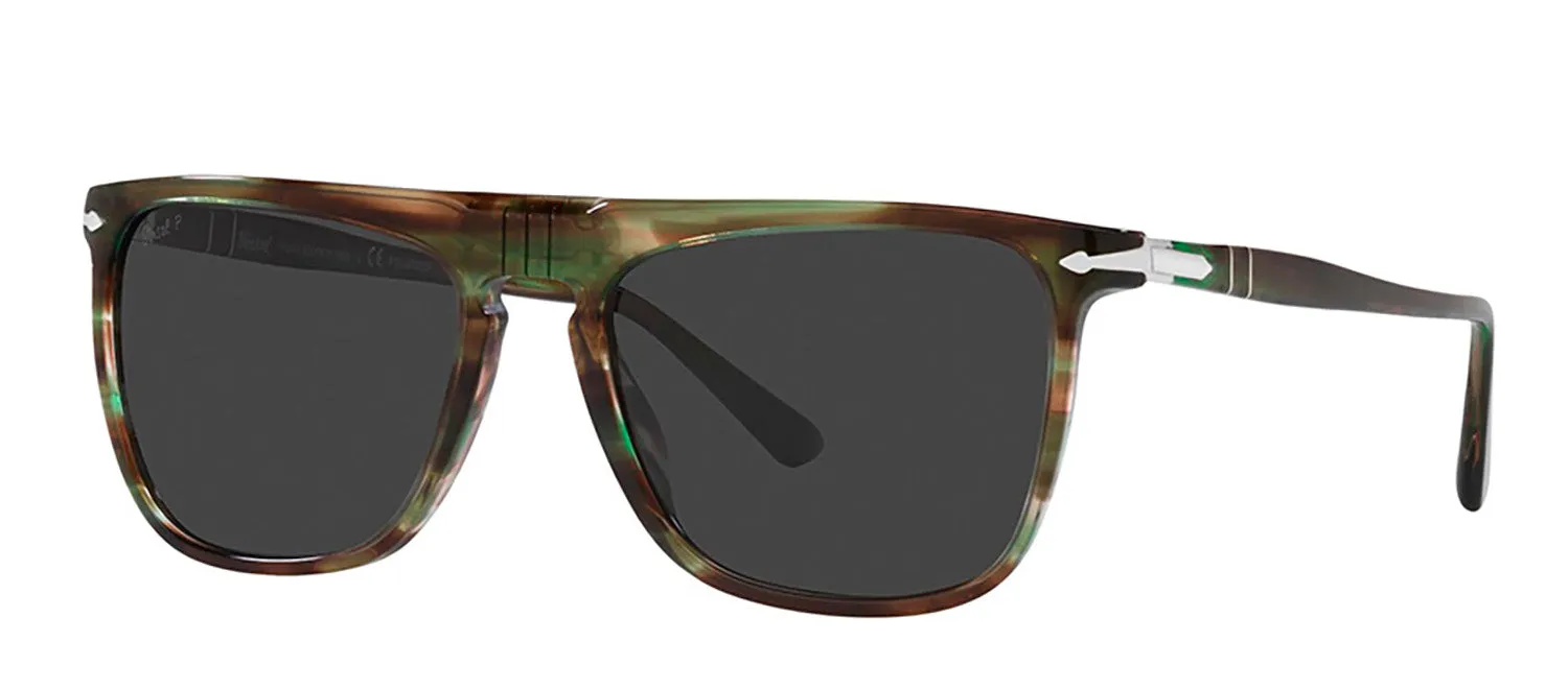 Persol PO 3225S 115648 Rectangle Plastic Green Sunglasses with Grey Polarized Lens sold by Gaffos product image thumbnail 2