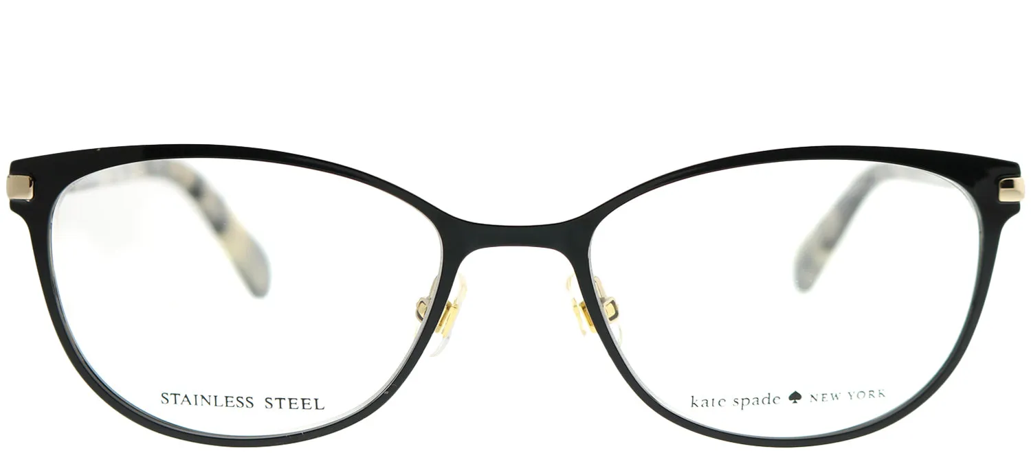 Kate Spade KS Jabria 807 Cat-Eye Metal Black Eyeglasses with Demo Lens sold by Gaffos