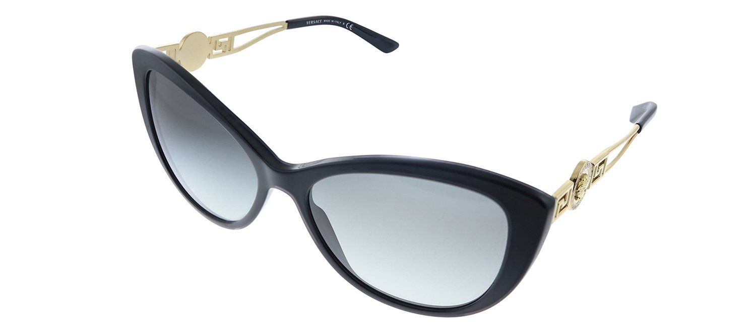Versace VE 4295 GB1/11 Cat-Eye Plastic Black Sunglasses with Grey Gradient Lens sold by Gaffos product image thumbnail 2