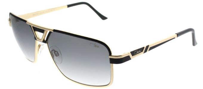 Cazal Cazal 9071 001SG Rectangle Metal Black Sunglasses with Grey Lens sold by Gaffos