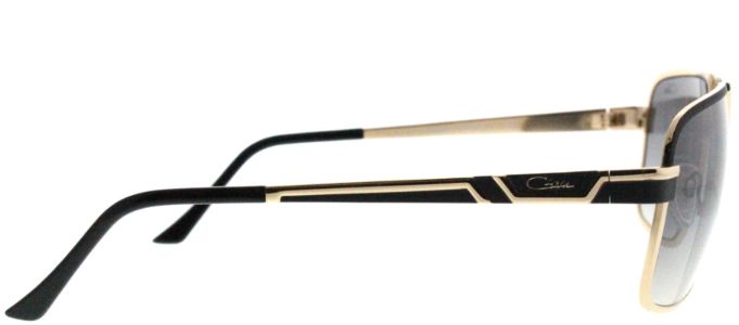 Cazal Cazal 9071 001SG Rectangle Metal Black Sunglasses with Grey Lens sold by Gaffos