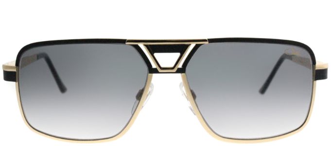 Cazal Cazal 9071 001SG Rectangle Metal Black Sunglasses with Grey Lens sold by Gaffos