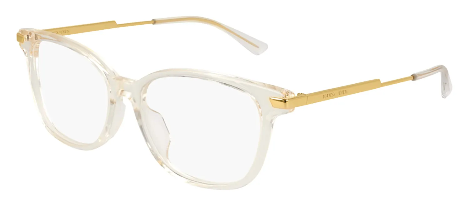 Bottega Veneta BV 1074OA 003 Round Acetate Beige Eyeglasses with Demo Lens sold by Gaffos