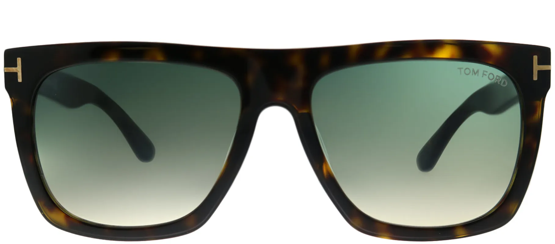 Tom Ford Morgan TF 513 52W Black Rectangle Plastic Tortoise/ Havana Sunglasses with Grey Gradient Lens sold by Gaffos
