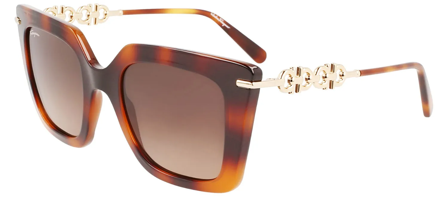 Salvatore Ferragamo SF 1041S 238 Square Plastic Havana Sunglasses with Brown Lens sold by Gaffos product image thumbnail 2