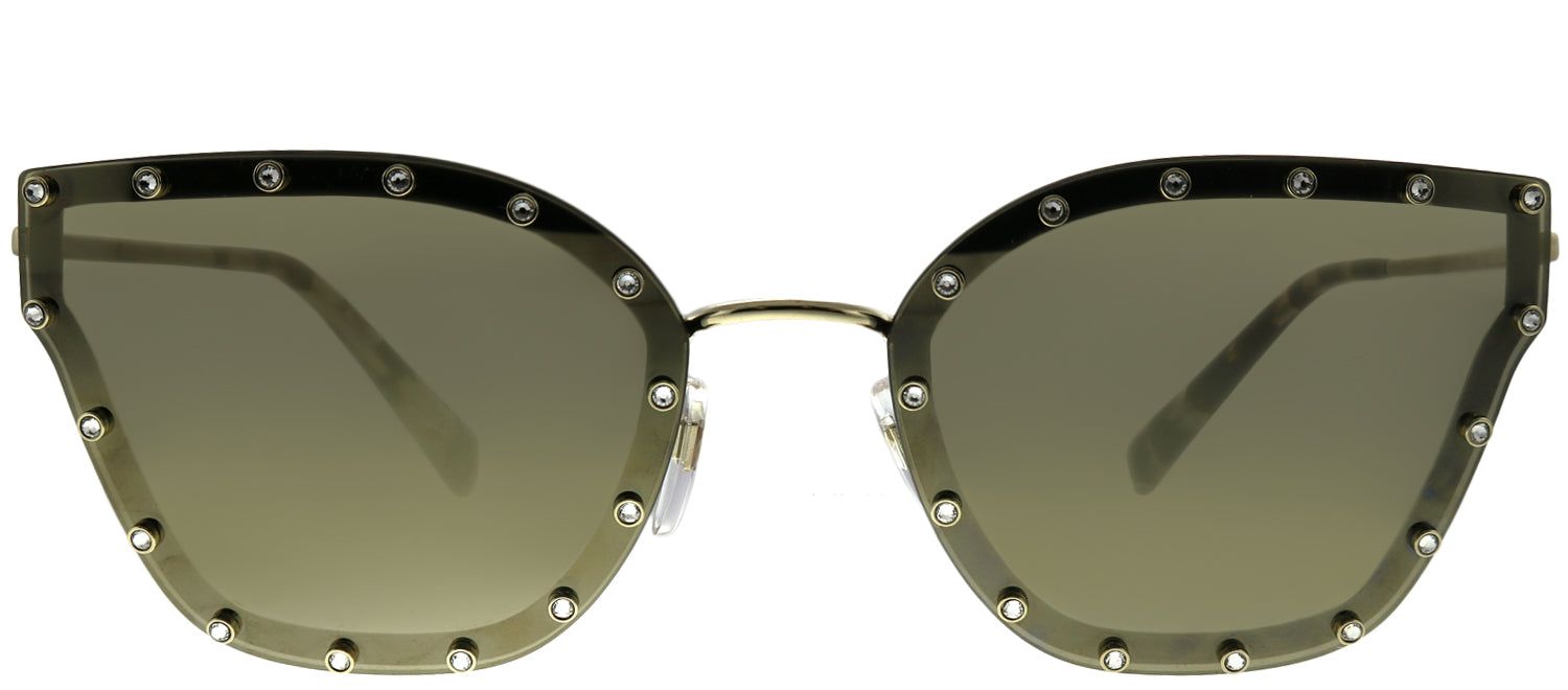 Valentino VA 2028 30035A Butterfly Metal Gold Sunglasses with Gold Mirror Lens sold by Gaffos