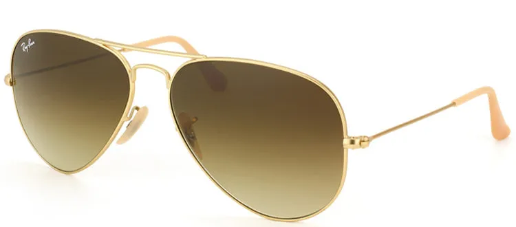 Ray-Ban RB 3025 112/85 Aviator Metal Gold Sunglasses with Brown Gradient Lens sold by Gaffos product image thumbnail 2