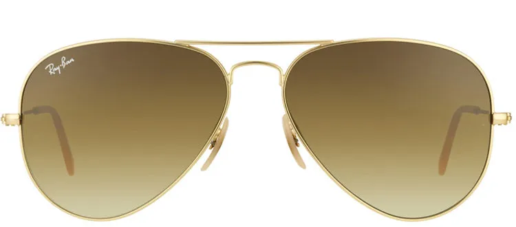 Ray-Ban RB 3025 112/85 Aviator Metal Gold Sunglasses with Brown Gradient Lens sold by Gaffos