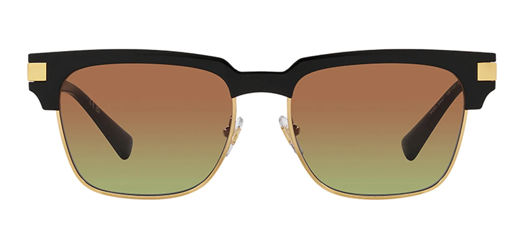 Versace VE 4447 GB1/E8 Square Metal Black Sunglasses with Green Brown Lens sold by Gaffos