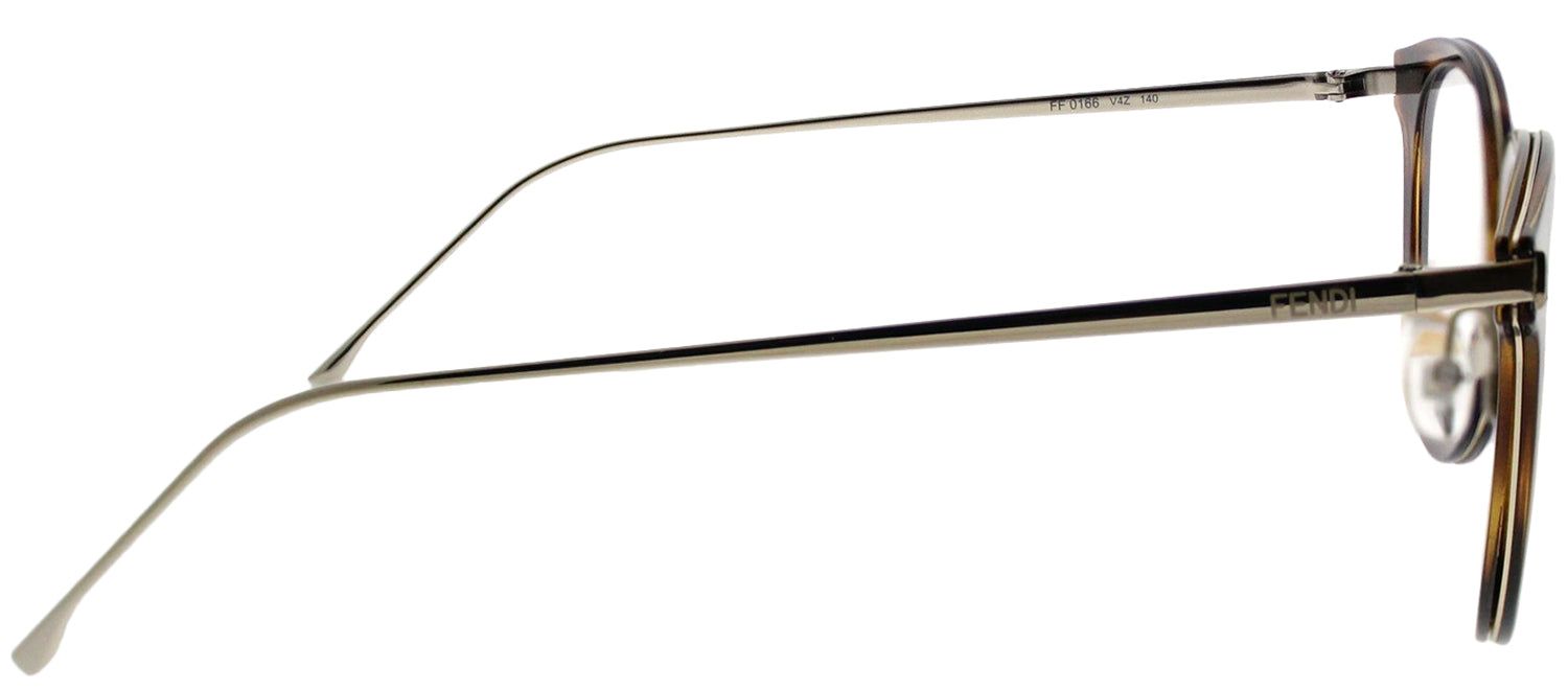 Fendi FF 0166 V4Z Round Plastic Tortoise/ Havana Eyeglasses with Demo Lens sold by Gaffos product image thumbnail 3