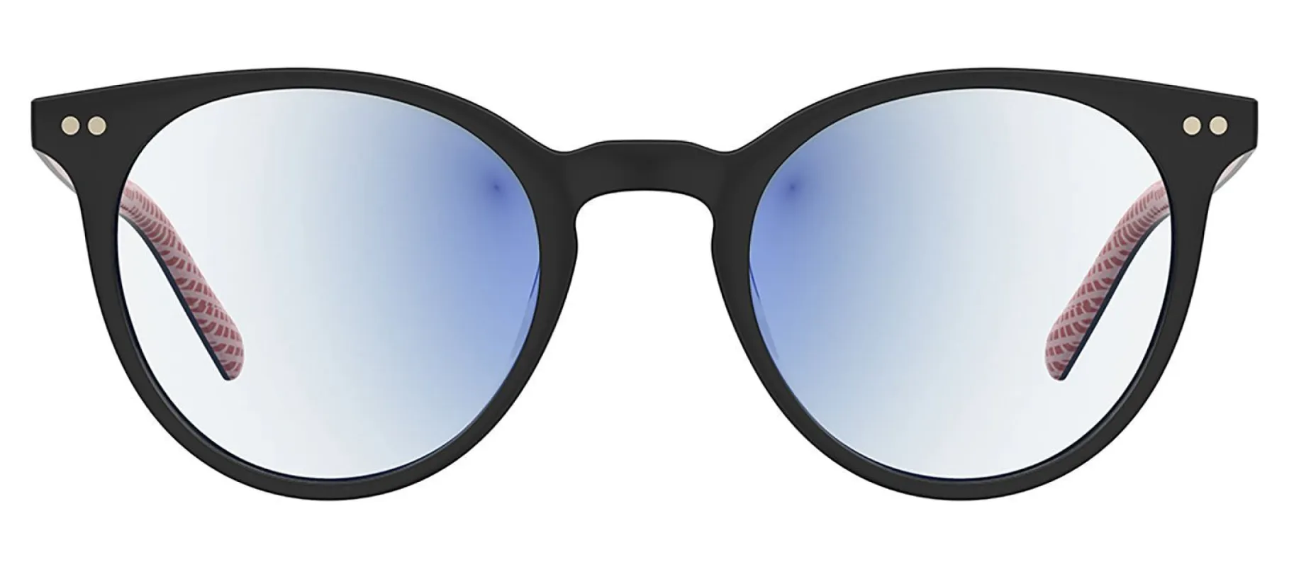 Kate Spade KS Misa 807 Round Plastic Black Reading Glasses with Clear Blue Block Lens sold by Gaffos