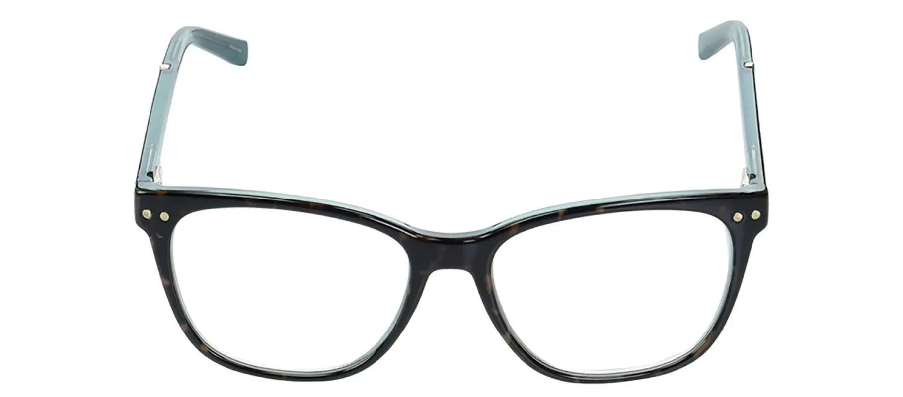 Kate Spade KS Joyanne IPR Square Plastic Blue Readers with Clear Blue Block Lens sold by Gaffos