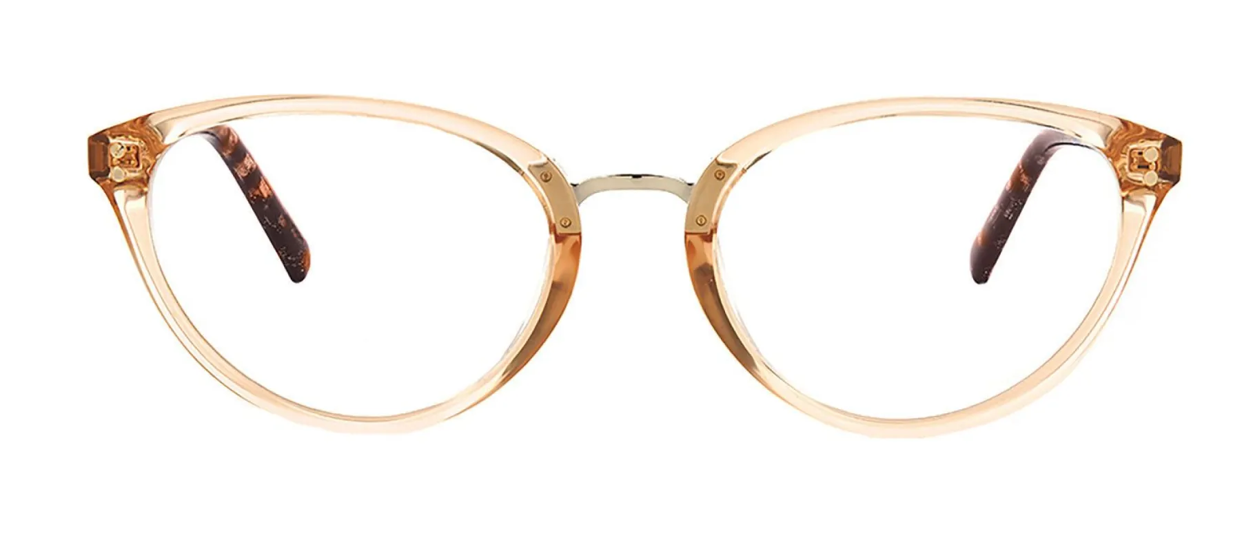 Kate Spade KS Emilia 2T3 Oval Plastic Beige Readers with Clear Blue Block Lens sold by Gaffos