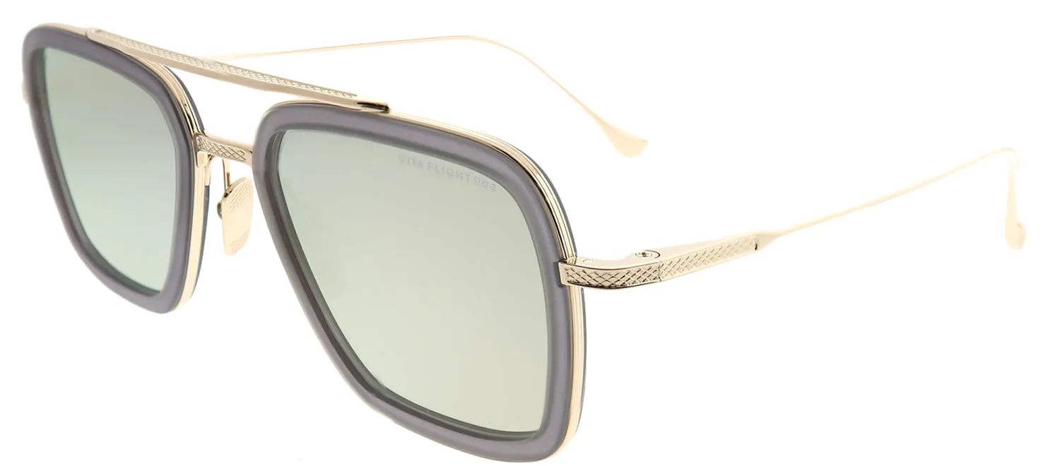 Dita Flight.006 DT 7806-C-GRY-GLD Aviator Metal Grey Sunglasses with Milky Gold Flash AR Lens sold by Gaffos product image thumbnail 2