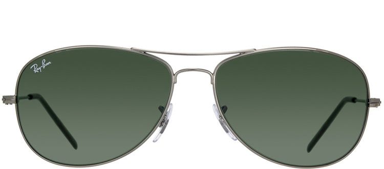 Ray-Ban RB 3362 004 Aviator Metal Ruthenium/ Gunmetal Sunglasses with Crystal Green Lens sold by Gaffos