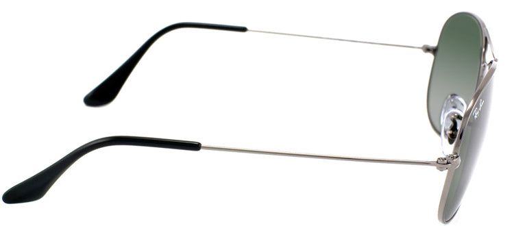 Ray-Ban RB 3362 004 Aviator Metal Ruthenium/ Gunmetal Sunglasses with Crystal Green Lens sold by Gaffos product image thumbnail 3