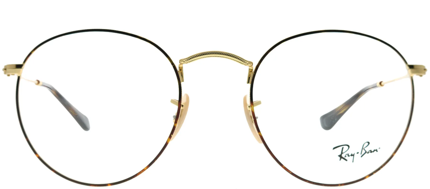 Ray-Ban RX 3447V 2945 Round Metal Gold Eyeglasses with Demo Lens sold by Gaffos