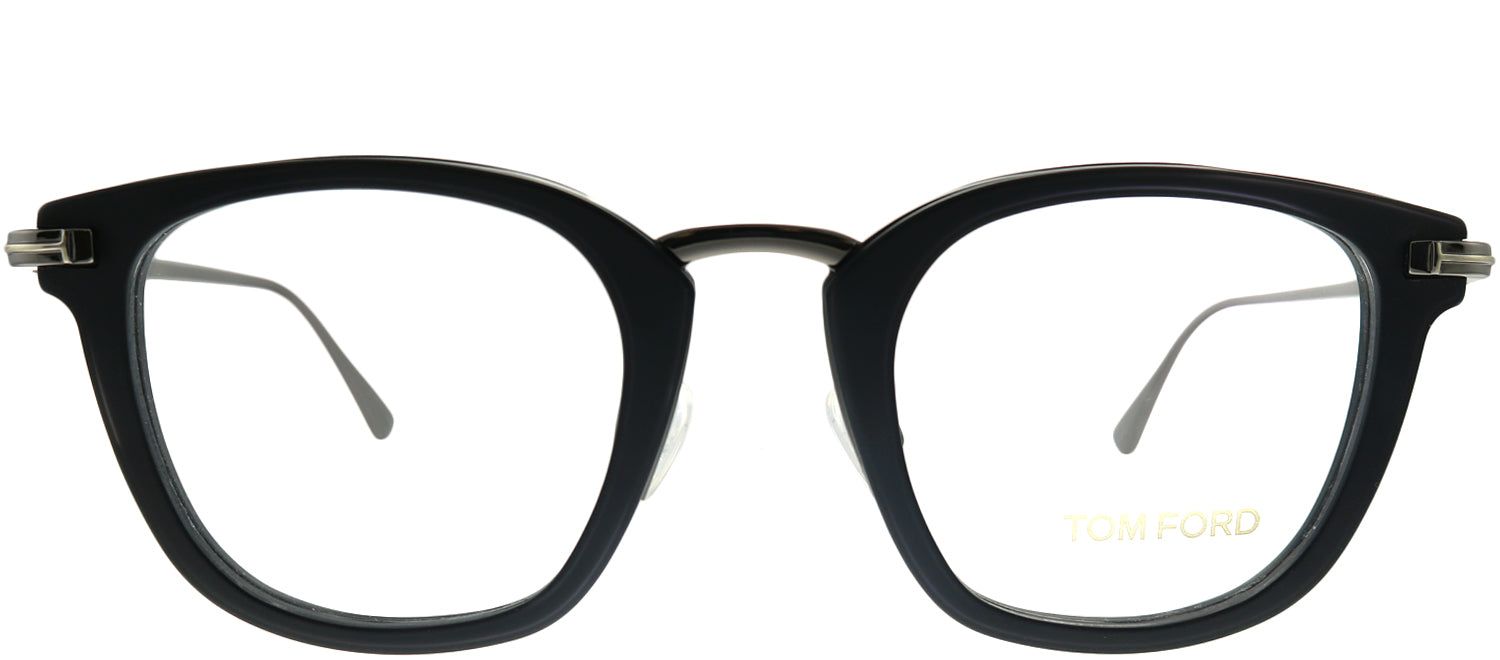 Tom Ford FT 5496 005 Square Metal Black Eyeglasses with Demo Lens sold by Gaffos