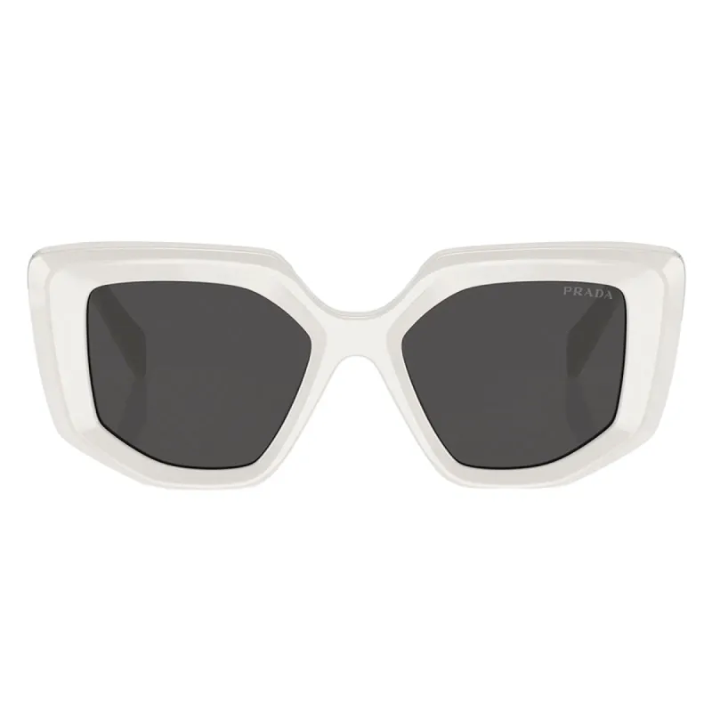Prada PR 14ZS 1425S0 Fashion Plastic White Sunglasses with Grey Lens sold by Gaffos