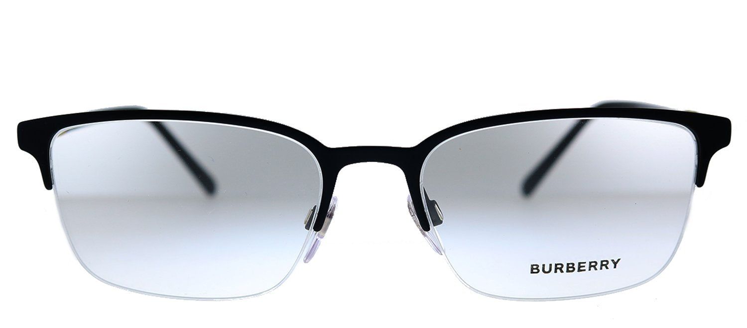 Burberry BE 1323 1213 Rectangle Metal Black Rubber Eyeglasses with Demo Lens sold by Gaffos